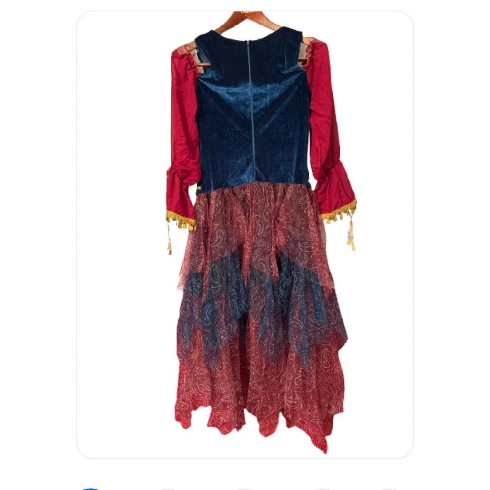 Dreamgirl Peasant Style Costume Handkerchief‎ skirt XL fits 160 to 180 lbs - Picture 2 of 3